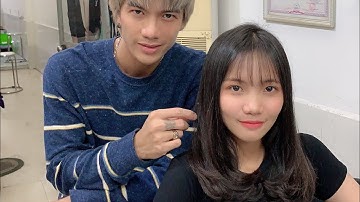 quy trình cắt tóc vòng cung, uốn cúp siêu việt, hùng đông tinh hair