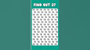 Can You Find the Odd Number? #eyetestchallenge #1game #challengegame #findtheoddoneout #puzzleplex