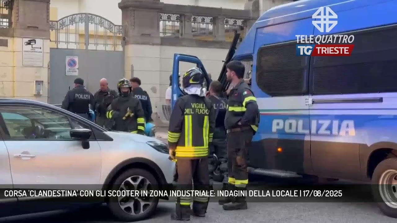 CORSA 'CLANDESTINA' CON GLI SCOOTER IN ZONA INDUSTRIALE: INDAGINI DELLA LOCALE | 17/08/2025