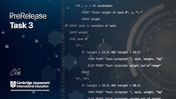 [Task 3] All about Pre-Release 2021 - IGCSE Computer Science