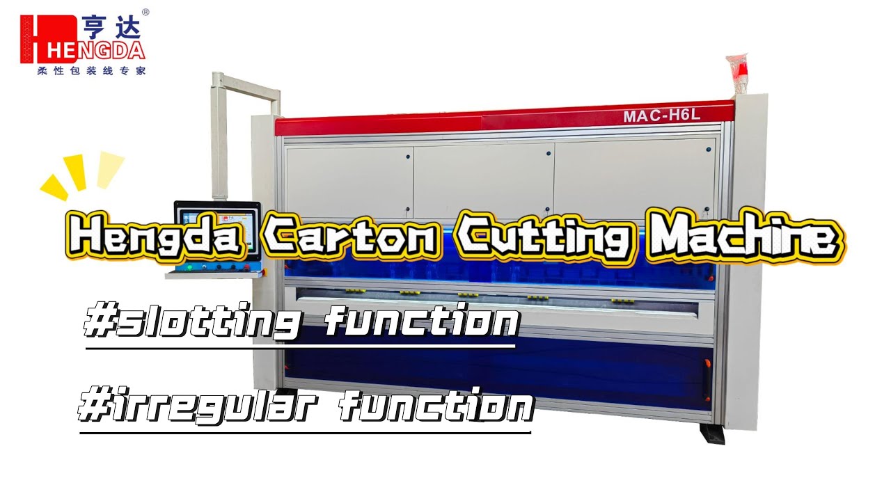 Hengda Corrugated Cardboard Carton Cutting Machine With Slotting and ...