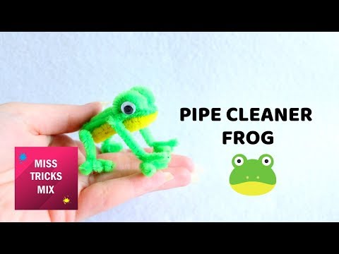 Facile Frog Cleaner DIY pipe Tutorial | Artisanat Pipe Cleaner.