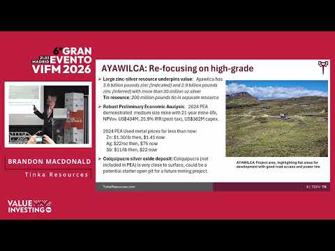 Presentación de Tinka Resources, por Brandon Macdonald