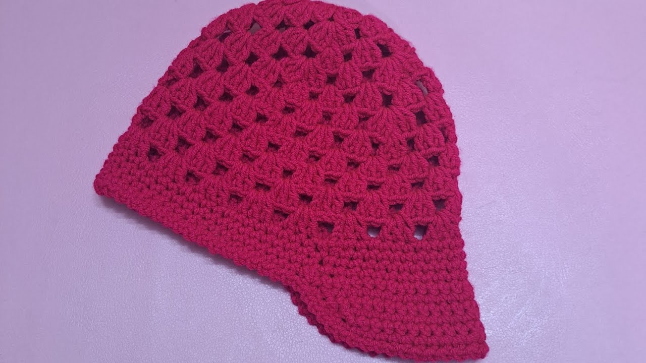 Crochet cap hat                    کلاه کپ قلاببافی