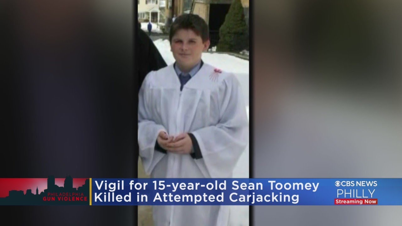 Vigil Held For 15-Year-Old Sean Toomey Who Was Killed In An Attempted Carjacking