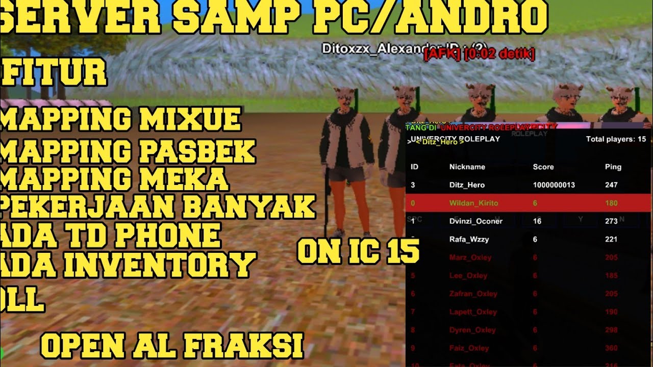 REVIEW SERVER SAMP UNIVERCITY ROLEPLAY KEREN CUY BURU JOIN