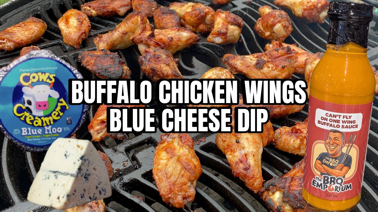 Grilled Buffalo Chicken Wings + Blue Cheese Dip — watch on YouTube
