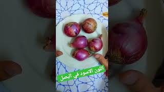 البصل - البودرة السوداء في البصل - اللون الأسود في البصل ???