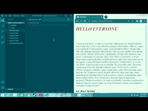 Solution to Exercise 1(Lecture#6)| HTML AND CSS | LWT