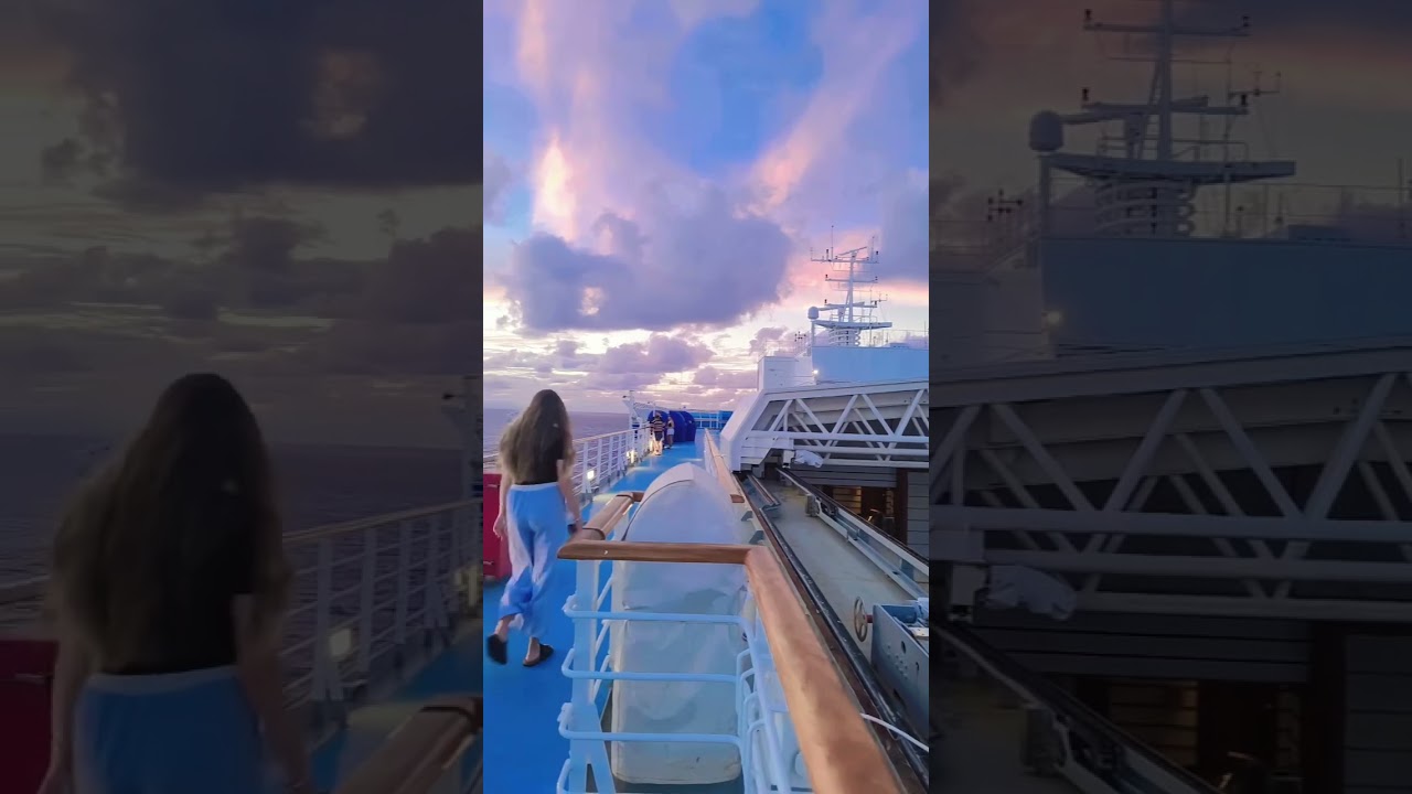 evening view from cruise🧡🩵