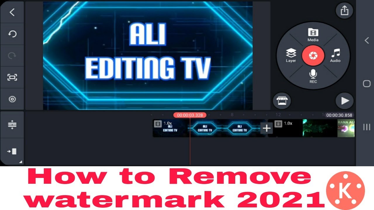 How to remove watermark kinmaster | kinemaster without watermark download | Ali Editing Tv