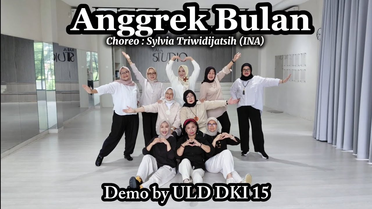 Anggrek Bulan Line Dance ~ Sylvia Triwidijatsih (INA) | Demo by ULD DKI 15