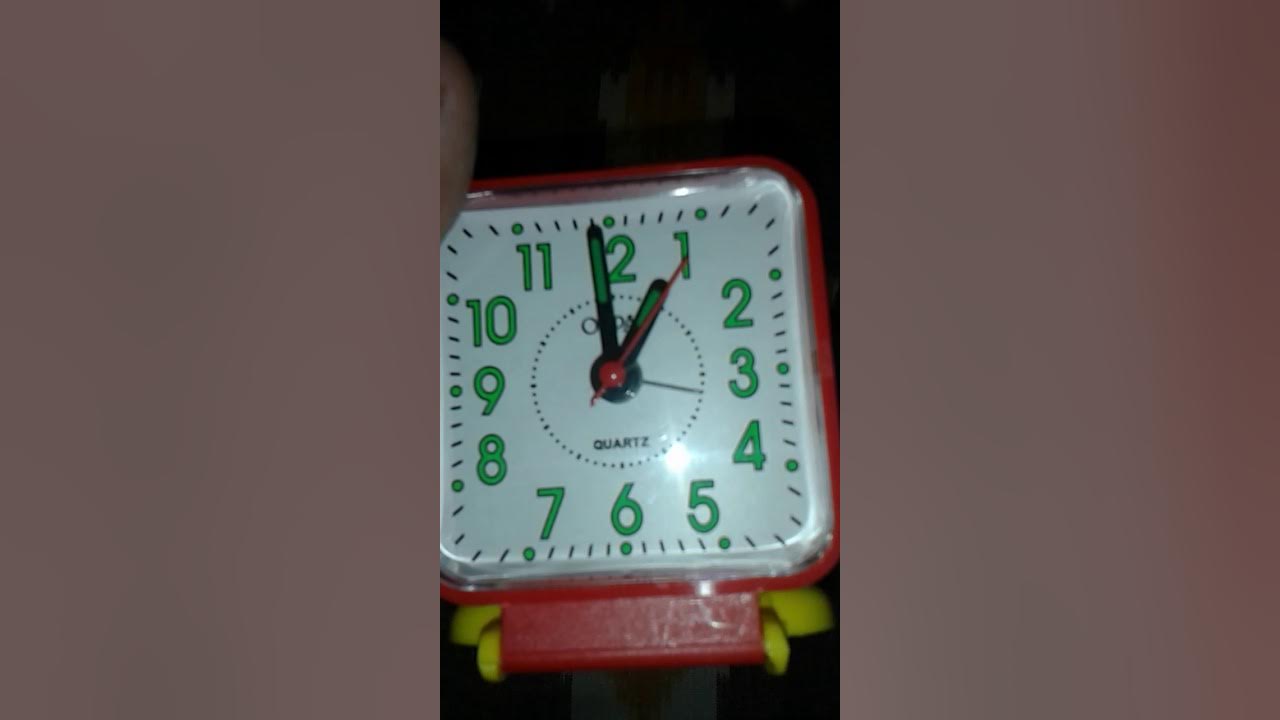 How to set alarm in a alarm clock named orpat quarts YouTube