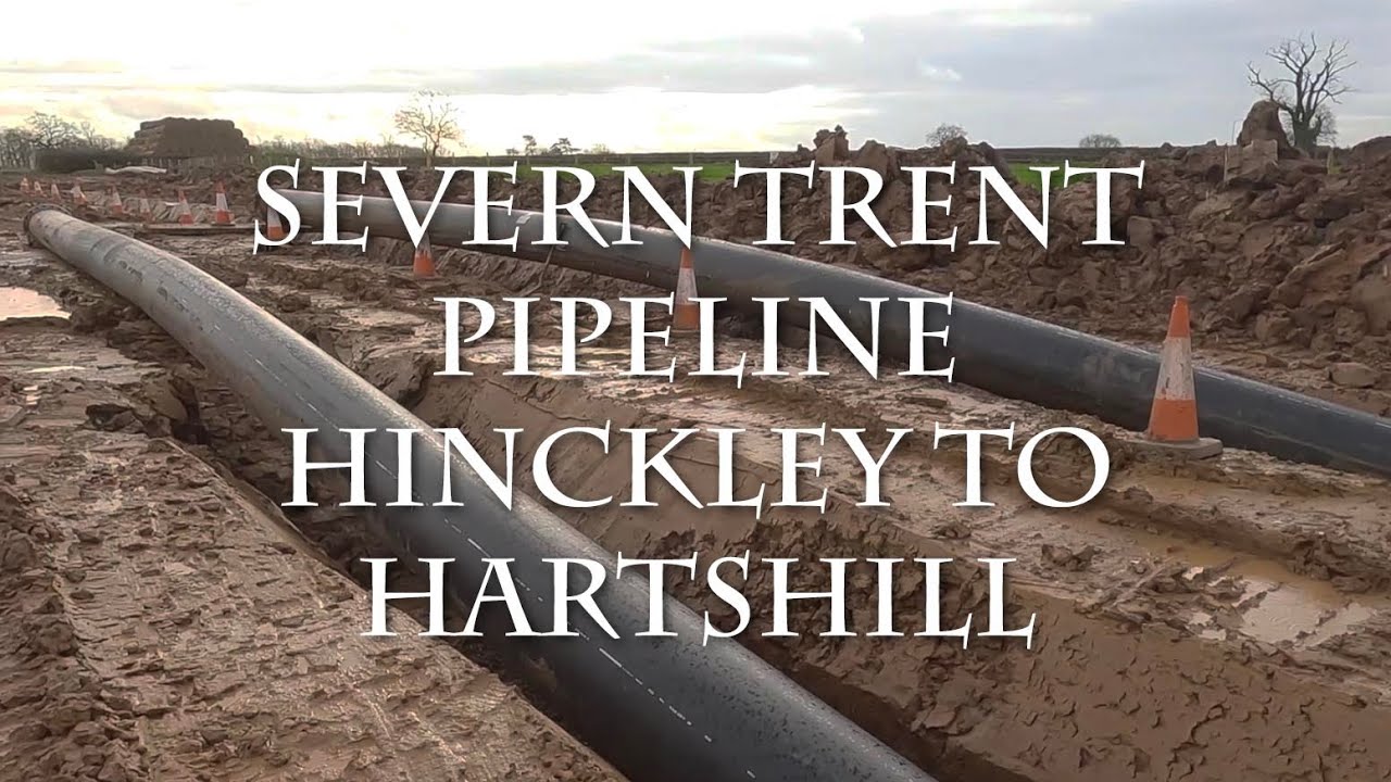 Hinckley to Hartshill new pipe line. Full tour.