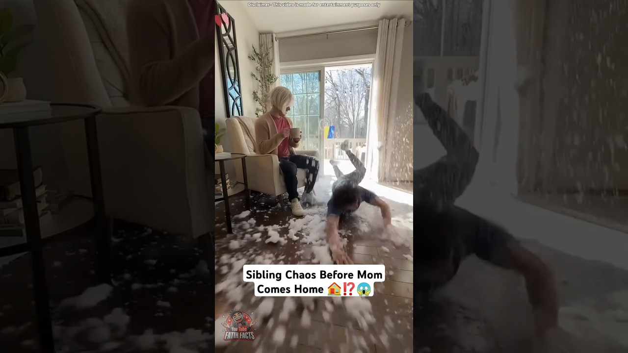 Sibling Chaos Before Mom Comes Home 🏠⁉️😱 