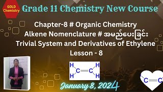 Grade 11 New Course Organic Nomenclature of Alkene, Trivial System and Derivatives of Ethylene