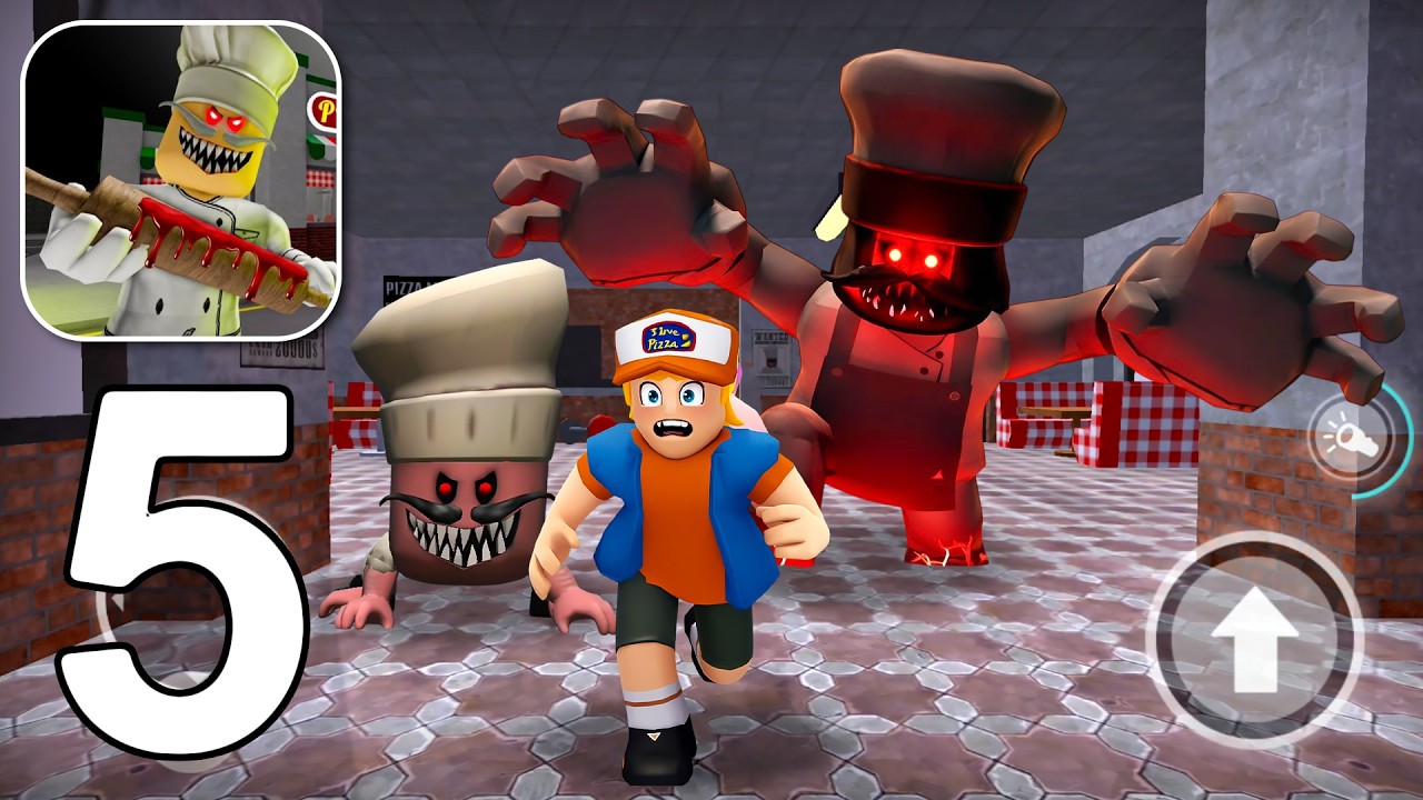 Obby Escape Papa Pizza Challenge! Gameplay Walkthrough Part 5 (Android, iOS)