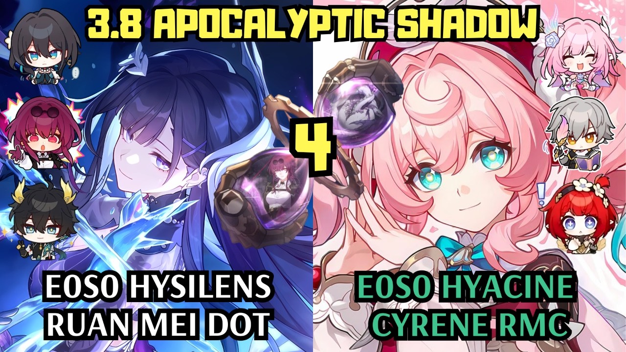 E0 Hysilens Ruan Mei DoT & E0 Hyacine Cyrene | 3.8 Apocalyptic Shadow | Honkai Star Rail