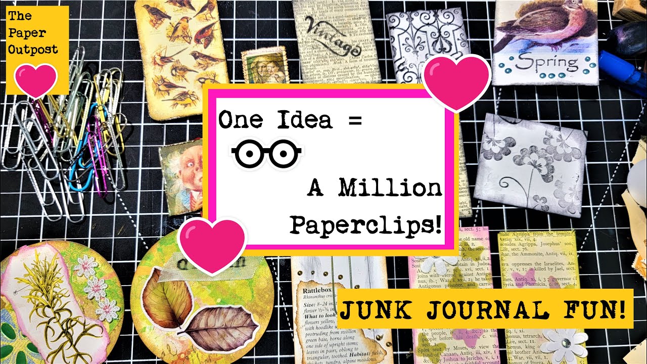 UNBELIEVABLY EASY JUNK JOURNAL PAPER CLIPS! Part One! The Paper