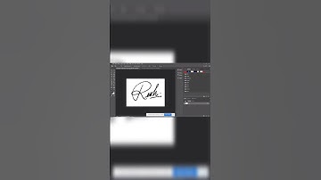 Create a Digital Signature in Photoshop Tutorial #photoshop #youtubeshorts #shorts