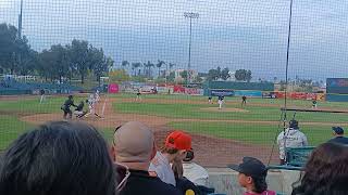 Noah (Gonzo) Gonzales pitching at the 66ers stadium