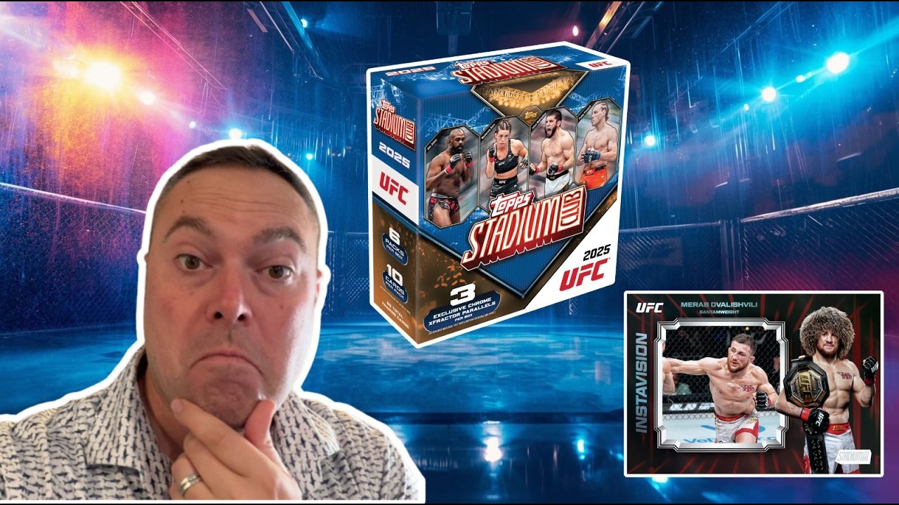 Champion Blue /50 Monster Hit! FINAL Rip of 2025 Topps Stadium Club UFC Mega Boxes