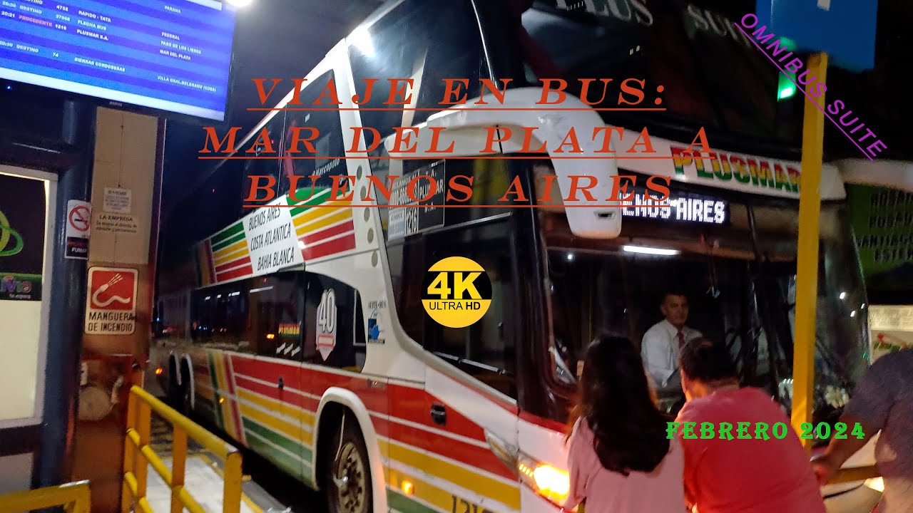 Viaje de Mar del Plata a Buenos Aires - Febrero 2024 🇦🇷 🚌🧳