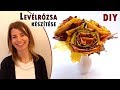 Levélrózsa készítése | Ötletek falevélből | Manó kuckó