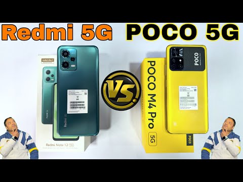 Redmi Note 12 5G 🆚 POCO M4 Pro 5G ⚡ Unboxing | Comparison | Camera | Price | Full Details in Hindi