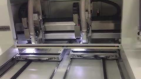 Genitec dual spindle PCB router cutting