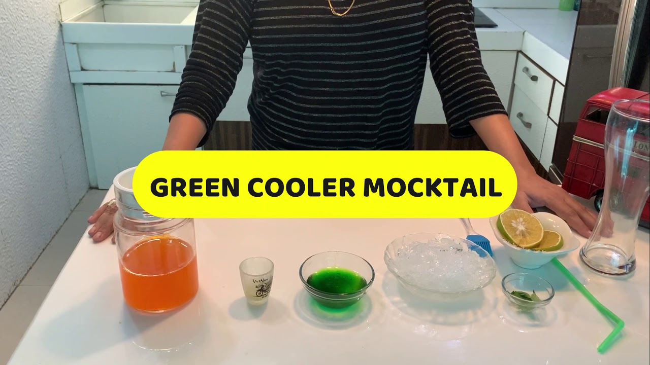Green cooler mocktail YouTube