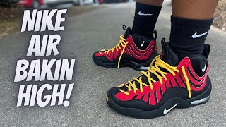 Nike Air Bakin High OG SP Varsity Red! Early Look Review & On Feet!