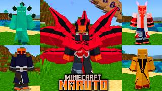 ESSa É MELHOR Addon  NARUTO   COM NOVOS JUTSU E BARION  Minecraft PE 26.13