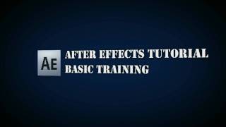 After Effects Tutorial Intro 1 [HD]