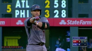 Ari Castillo Doubles To Clear The Bases