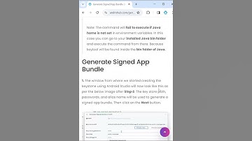 Learn how to Generate Signed App Bundle (AAB) in Android Studio #android #shorts  #androidstudio