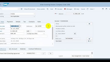 Exercise-18.2 Create Invoice Verification for Blanket Purchase Order (SAP MM Tutorial)