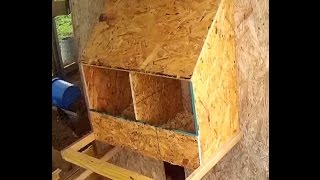 How to build a double chicken nesting box for under $10 Please Visit my NEW Jungle Explorer Website! http://THEJUNGLEEXPLORER.COM. PLEASE NOTE: A complete list of products