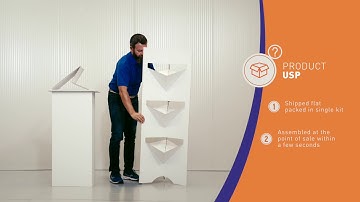 Self Assembly Display Flower Bin | Lic Packaging Spa