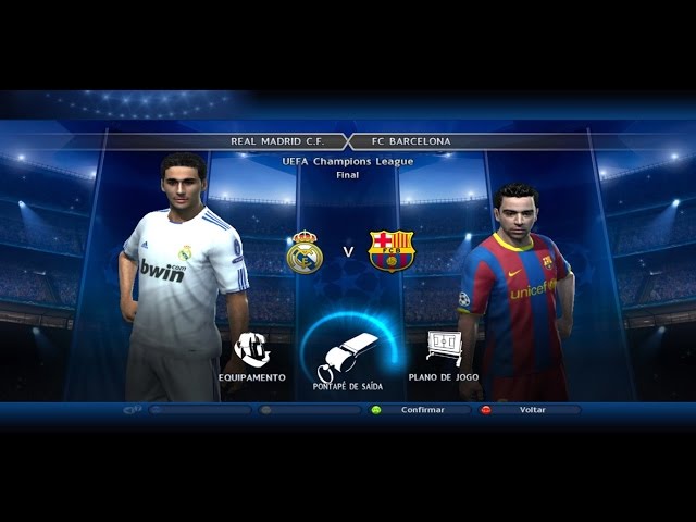 PES 2011 (Español) de PC. Champions League: Real Madrid-Manchester