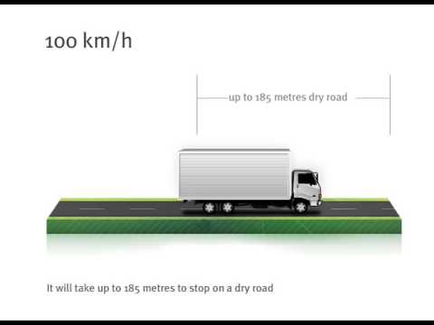 Semi Truck Stopping Distance Chart