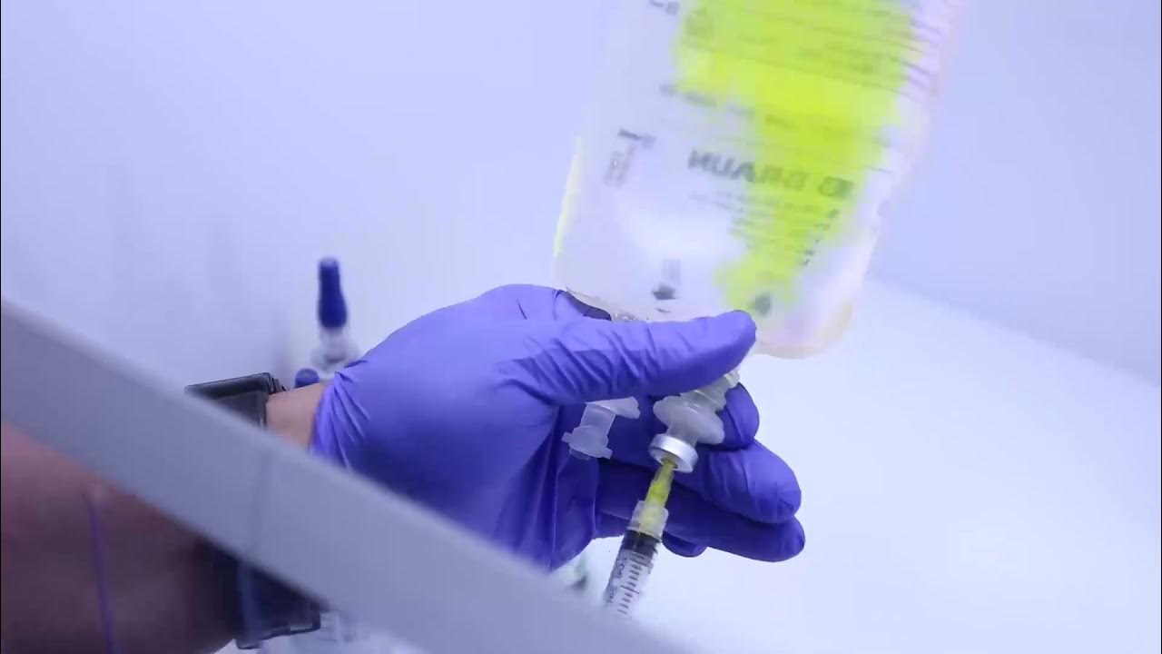 IV Bag Infusion IV Cleanroom Hood YouTube