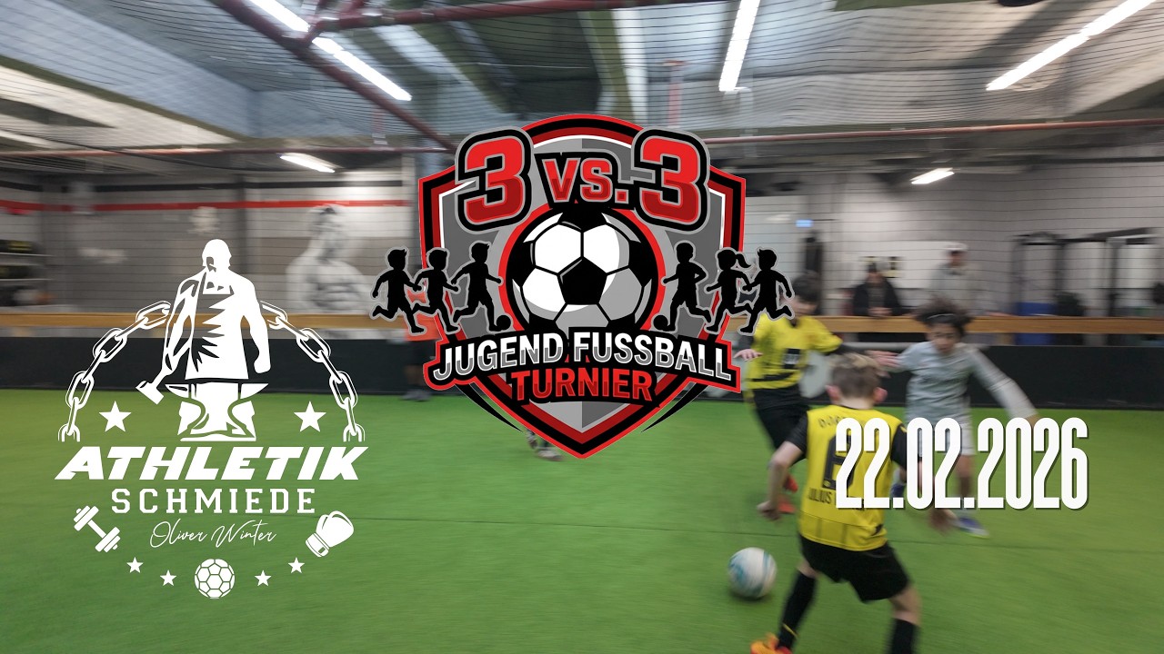 Kinder Fussball Turnier 3 vs 3 in der Athletikschmiede Wuppertal - Spiel 15