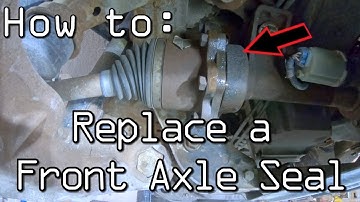 How To Replace A Front Axle Shaft Seal (RH Front) Chevy GMC