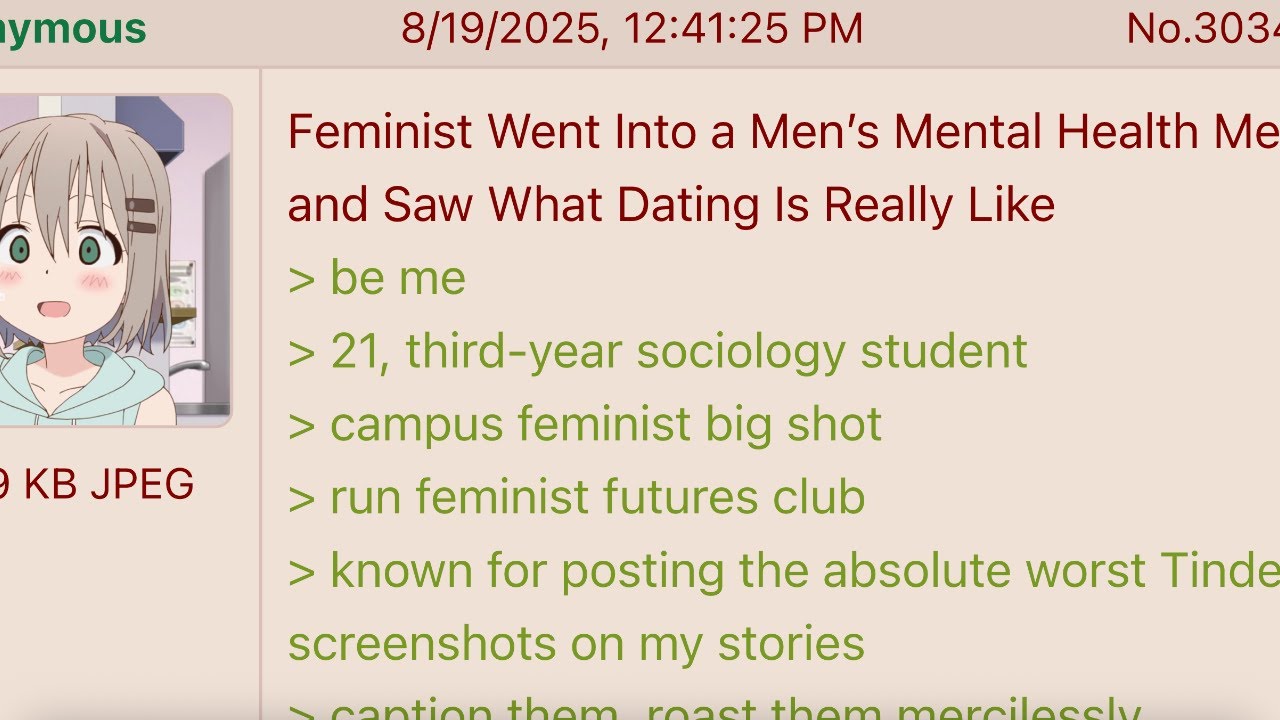 Feminist Went Into a Men’s Mental Health Meeting and Saw What Dating Is Really Like