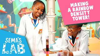 How To Make A Liquid Density Tower | Science Experiments for Kids | Sema's Lab | Super Sema