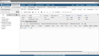 Time Card - Acumatica ERP