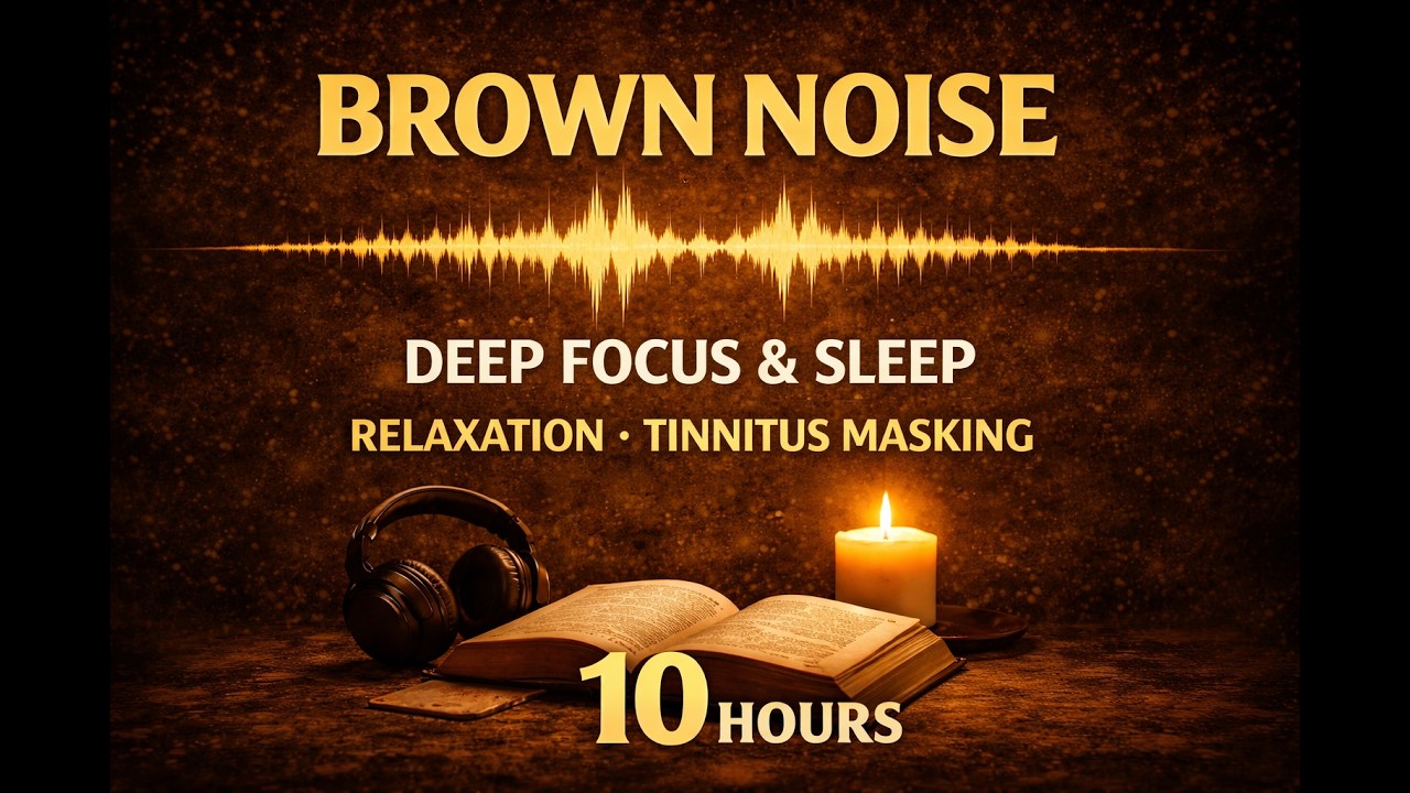 Brown Noise for Deep Focus & Sleep | 10 Hours Brown Noise | Study ...