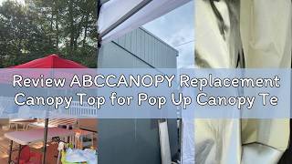 Review ABCCANOPY Replacement Canopy Top for Pop Up Canopy Tent (10x10, White)