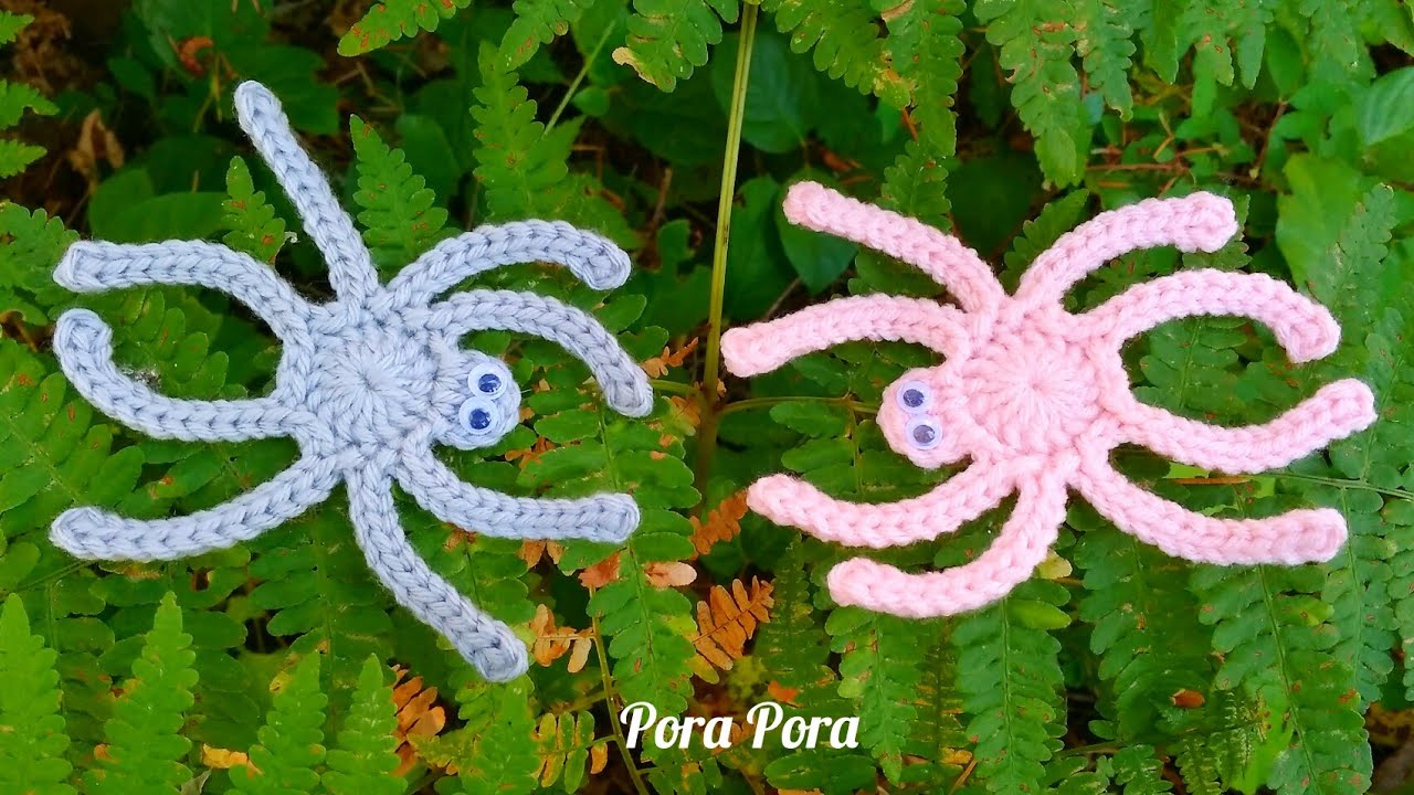 Crochet Spider Applique I Halloween Crochet I Crochet Halloween Decorations